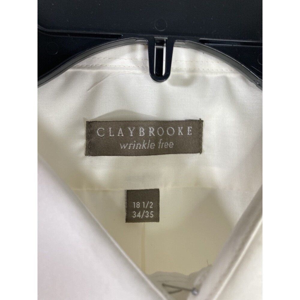 Claybrooke Wrinkle Free Button Down Dress Shirt (Men’s Size 18 1/2-34/35) • NWT - Picture 2 of 7